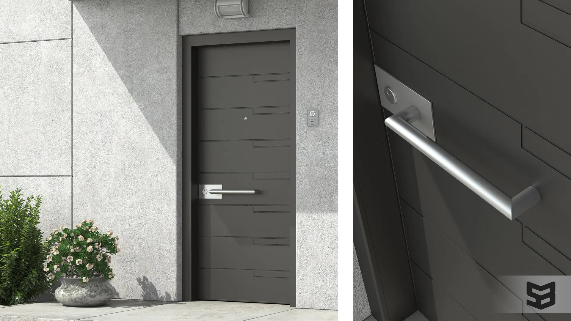 Aluminium Door - Πόρτα Αλουμινίου